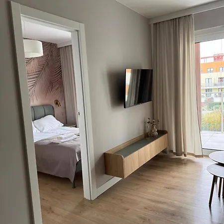 4summer Palm Tree Perlowa Przystan Parking, 650m Do Plazy, 650 Meter Zum Apartamento *