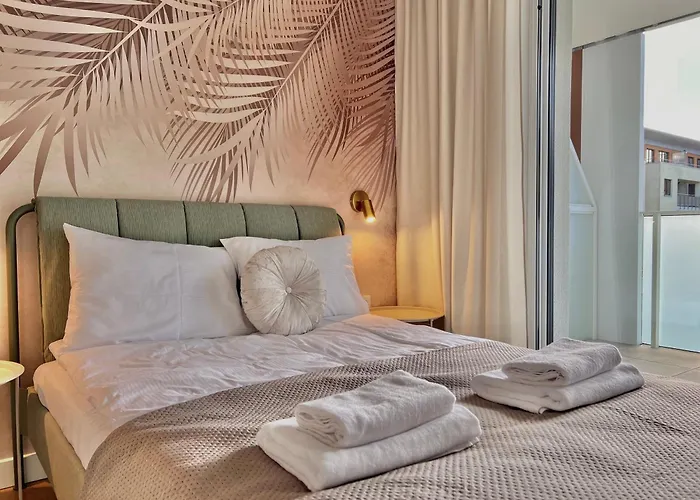 4summer Palm Tree Perlowa Przystan Parking, 650m Do Plazy, 650 Meter Zum Apartamento *